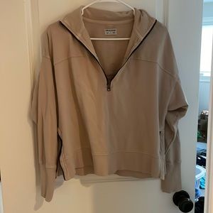 Life is good tan quarter zip